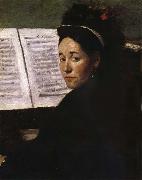 Edgar Degas The Lady play piano oil painting artist